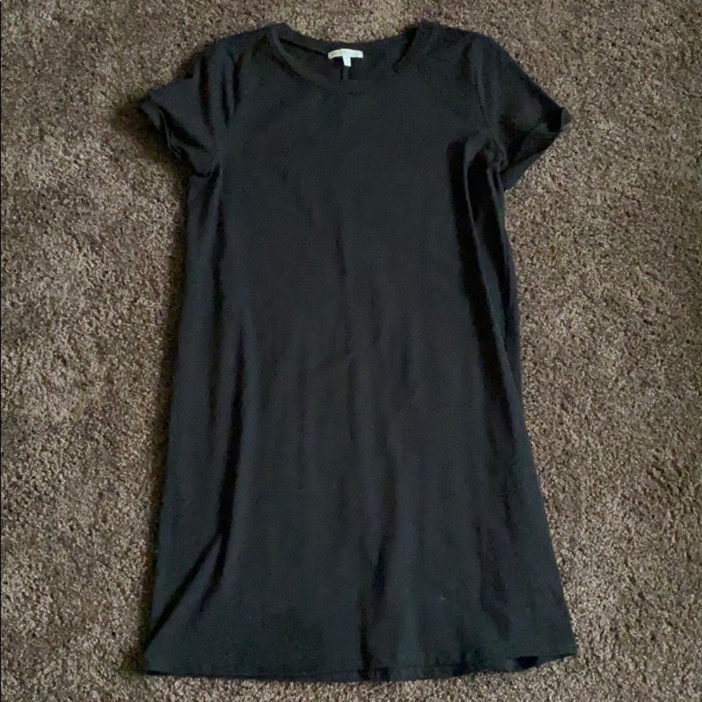 Charlotte Russe Black T-Shirt Short Sleeve Mini Dress
